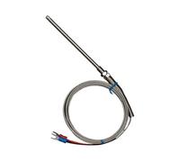 Sonda de acero inoxidable de 20 cm, sensor de temperatura, termopar tipo K con cable, 1 unidad(Cable length 5m)