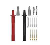 Sonda de alambre de medidor fiable con terminales reemplazables de 4 mm, 2 mm y 1 mm para mediciones eléctricas avanzadas, pruebas de laboratorio, cables multímetros