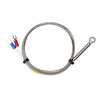 Sonda de alta temperatura con orificio de 4 mm, sensores de 0 a 600 °C, sonda tipo K, sensores de temperatura de termopar de 1/2/3/4/5 m, alambre de metal ambiental