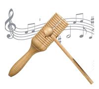 Sonda de Guiro - Madera 19.5x4.5cm | Instrumento de percusión | Guiro de madera para educación musical, banda de práctica de ritmo, rendimiento en el aula y uso diario de juegos musicales
