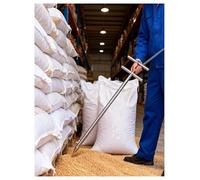 Sonda de muestreo de polvo de grano de acero inoxidable, 32 mm de diámetro, 100 cm de longitud para muestras de arroz y maíz, duradera, precisa y fácil de usar