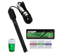 Sonda de pH 0-14 Conector BNC, Cable de 300cm para el medidor de PH Monitor Controlador Sensor de prueba, Kit de reemplazo para Acuario Hidroponía Planta Piscina Spa