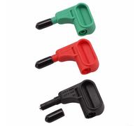 Sonda de prueba magnética de 4 mm con cabeza de plátano compatible con accesorios de multímetro, para tareas de prueba de campo magnético (rojo+negro+verde)