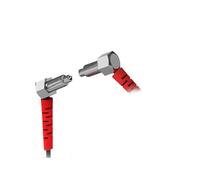 Sonda de sensor de fibra óptica, tipo codo, haz pasante, M3, M4, M6, amplificador de alta precisión, NPN, PNP, fotoeléctrico, interruptor de sensor fotoeléctrico.(Ordinary M4 1m)