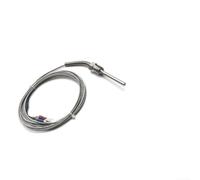Sonda de sensor de temperatura de termopar tipo K con cabeza de acero inoxidable, cable conectado a tierra para controlador PID, HVAC, cerámica y uso industrial, cable blindado de 2 m