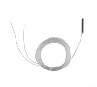 Sonda de sensor de temperatura PT100 impermeable con cable de 200 cm, blindaje aislado y aislamiento de fibra de vidrio para un monitoreo preciso de la temperatura