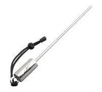 Sonda de sonajero de buceo de acero inoxidable subacuático con correa de mano que proporciona señales audibles confiables y posicionamiento durante las inmersiones (negro)