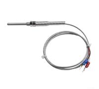 Sonda de termopar tipo K para aplicaciones industriales de monitoreo de temperatura de horno, caldera e intercambiador de calor (50mm-Wire 1m)