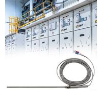 Sonda de termopar tipo K para aplicaciones industriales de monitoreo de temperatura de horno, caldera e intercambiador de calor (100mm-Wire 1m)
