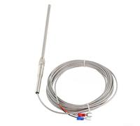 Sonda de termopar tipo K para aplicaciones industriales de monitoreo de temperatura de horno, caldera e intercambiador de calor (100mm-Wire 4m)