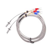 Sonda de tornillo M6, termopar tipo K, tipo J, 1 m, 2 m, 300 cm, cable de sensor de temperatura industrial, 0-400 for controlador PID(J Type 1M)