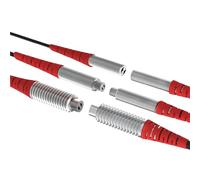 Sonda del Sensor de fibra óptica, codo, haz pasante, M3, M4, M6, amplificador alta precisión, NPN, PNP, interruptor óptico fotoeléctrico(Ordinary M3 1M)