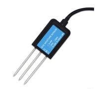 Sonda del sensor de humedad del suelo con detección de temperatura y clasificación impermeable Ip68 para sistemas agrícolas de riego utilizando señal de salida 4-20ma Color negro (C)