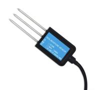Sonda del sensor de la humedad del suelo con la detección de la temperatura y clasificación impermeable Ip68 para los sistemas agrícolas de la irrigación usando el color negro de la señal de salida de