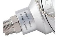 Sonda del Sensor de Temperatura RTD PT100, 1 2 NPT Rosca Medición de Prueba de Acero Inoxidable Termopar Terminal Tubo de Cabeza 400 Mm (Tubo de protección 50mm)