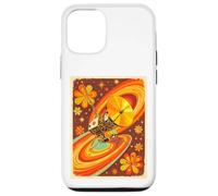 Sonda Espacial Estilo Voyager con Flor Golden Record de los años 70 Carcasa para iPhone 12/12 Pro