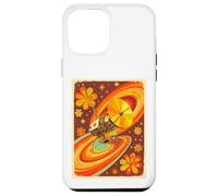 Sonda Espacial Estilo Voyager con Flor Golden Record de los años 70 Carcasa para iPhone 12 Pro MAX