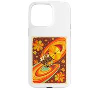 Sonda Espacial Estilo Voyager con Flor Golden Record de los años 70 Carcasa para iPhone 15 Pro MAX