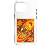 Sonda Espacial Estilo Voyager con Flor Golden Record de los años 70 Carcasa para iPhone 16 Pro MAX