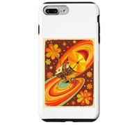 Sonda Espacial Estilo Voyager con Flor Golden Record de los años 70 Carcasa para iPhone 7 Plus/8 Plus