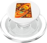 Sonda Espacial Estilo Voyager con Flor Golden Record de los años 70 PopSockets PopGrip para MagSafe