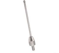 Sonda indicadora de micrómetro de rosca de 2 mm, cabeza de acero M2 5 roscas para indicador de dial uso en instrumentos informáticos (bola plateada de 30 mm)