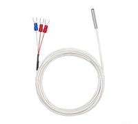 Sonda industrial Pt100 con configuración de 3 cables para lecturas precisas de temperatura en sistemas de control de procesos (2 metros)