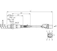 Sonda lambda BOSCH 0 258 017 025