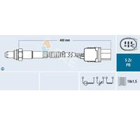 Sonda lambda 75126 FAE para HONDA CIVIC IX CR-V IV HR-V