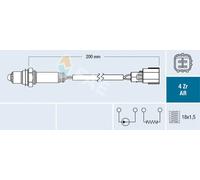 Sonda lambda 75649 FAE para TOYOTA SUBARU