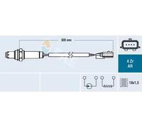 Sonda lambda 75661 FAE para RENAULT NISSAN