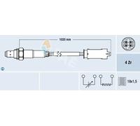 FAE Sonda Lambda para BMW: SÃ©rie 7, SÃ©rie 3, Z3, X5, SÃ©rie 5, X3, Z4 & LAND ROVER: Range Rover (Ref: 77238)