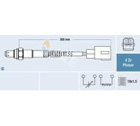 Sonda lambda 77454 FAE para TOYOTA DAIHATSU CITROËN PEUGEOT
