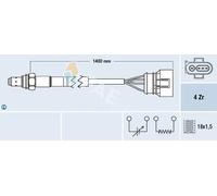Sonda lambda 77461 FAE para AUDI VW