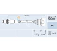 Sonda lambda 77779 FAE para AUDI VW