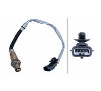 Sonda Lambda Calefactada 4 Pines 220 mm Cable HELLA Para u.a. RENAULT CLIO