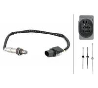HELLA 6PA 358 103-101 Sonda Lambda - 6polos - Cable: 545mm - con material de fijación
