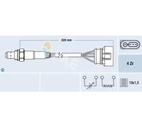 Sonda lambda delante del catalizador Sonda de regulación 77131 FAE para VW SEAT