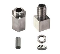 Sonda Lambda Espaciador Universal Para Sensor De Oxígeno O2 Coche Adaptador Luz Motor Tapón Convertidor Catalítico Fijación Hierro Niquelado Sensor De Oxígeno(Type B)