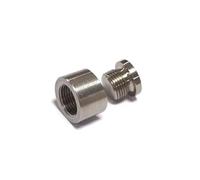 Sonda lambda Juego Tapón Hexagonal Y Tuerca Base Con Muescas Para Sensor Lambda, Adaptador Tapón Tuerca Soldada Instalación Sensor Oxígeno M18 X 1,5 Sensores oxígeno