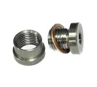 Sonda Lambda O2 1 Juego De Tapón Y Tuerca Universal Acero Inoxidable S304 M12 X,25 Para Instalación Soldadura Del Sensor Oxígeno Escape, Enchufe Lambda