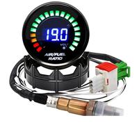 Sonda Lambda Oxígeno Para Gasolina Medidor Digital Relación Aire-combustible 12V 2" 52mm Pantalla AFR Sensor Oxígeno O2 Banda Estrecha Lente Ahumada 0258006028