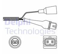 Sonda lambda Sonda convencional ES11000-12B1 DELPHI para AUDI VW RENAULT ZASTAVA