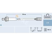 Sonda lambda Sonda de regulación 77189 FAE para VOLVO S40 I V40 Station Wagon