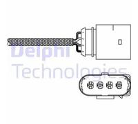 Sonda lambda Sonda plana ES20286-12B1 DELPHI para VW SEAT