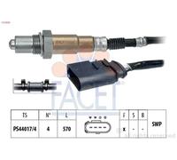 FACET Sonda Lambda para VOLKSWAGEN: Polo, Fox & SKODA: Roomster, Fabia & SEAT: Cordoba, Ibiza (Ref: 10.7600)