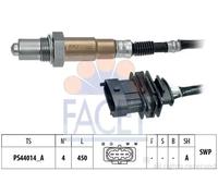 FACET Sonda lambda 10.8362 Sonda plana Rosca engrasada delante del catalizador 450 Compatible con OPEL Corsa D Hatchback S07 Insignia A Sports Tourer G09 Astra J Sports Tourer P10