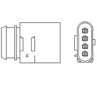 Sonda lambda térmico 466016355001 MAGNETI MARELLI para AUDI VW SEAT SKODA