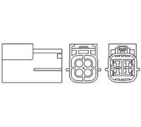 Sonda lambda térmico 466016355041 MAGNETI MARELLI para NISSAN ALMERA TINO