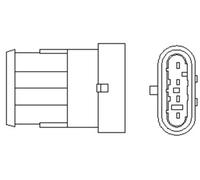 Sonda lambda térmico 466016355095 MAGNETI MARELLI para LANCIA FIAT